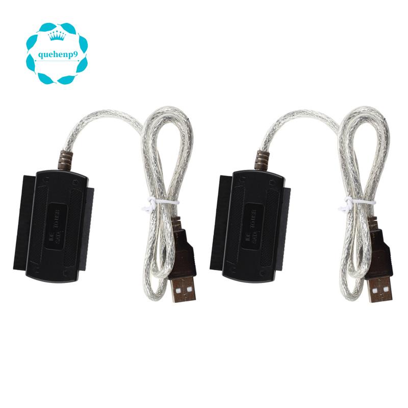 2 CáP ChuyểN ĐổI USB 2.0 Sang IDE SATA S-ATA / 2.5 / 3.5