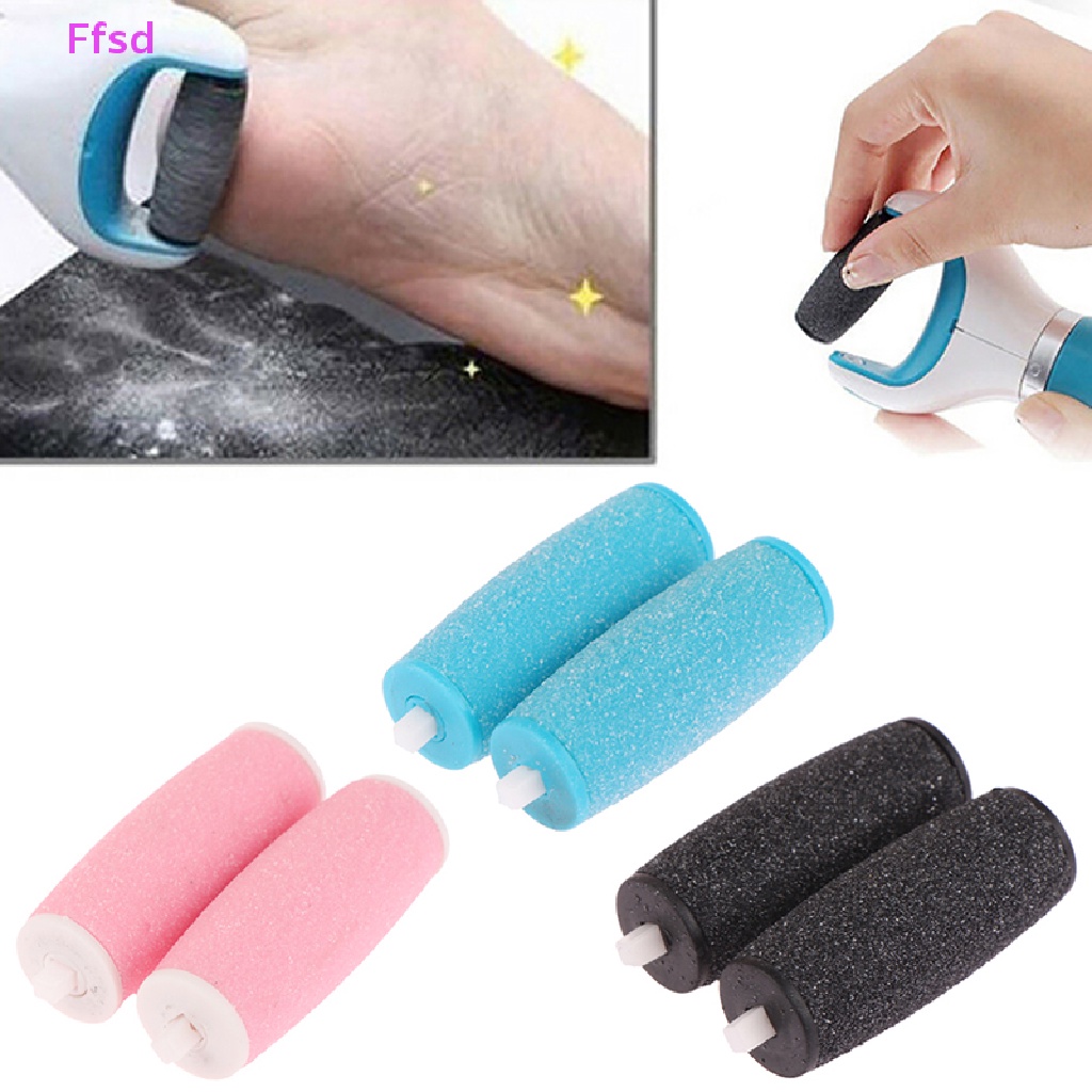 {Ffsd} Bộ 2 Đầu Con Lăn Thay Thế Cho Máy Dũa Bàn Chân Điện Tử