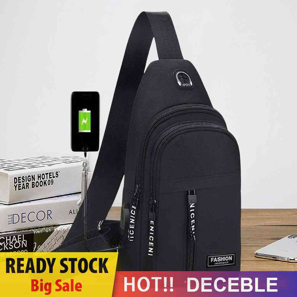 Men Casual Waist Bags Adjustable Crossbody Chest Bags Outdoor Sports Accessories