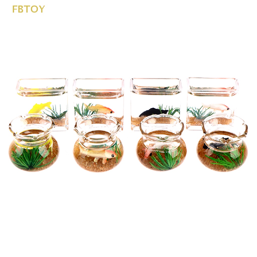 Mô Hình Cá Vàng Mini Trong Suốt Bằng Nhựa Resin Trang Trí Nhà Búp Bê DIY