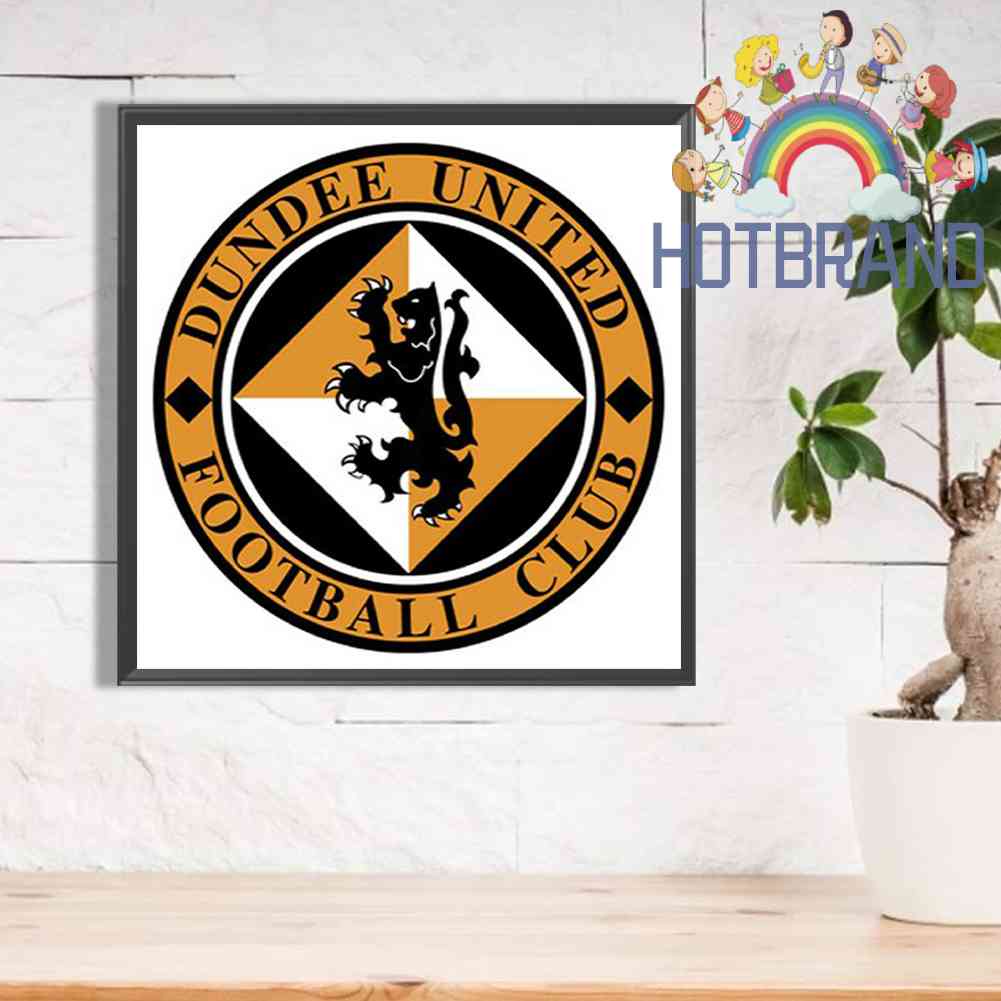 Bộ Tranh Đính Đá 5D Họa Tiết Biểu Tượng Câu Lạc Bộ Bóng Đá Độc Đáo DIY Dùng Trang Trí