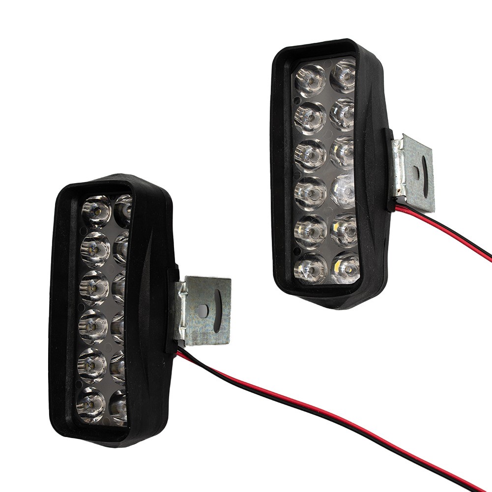 Đèn Pha LED 12 Bóng 36W Chuyên Dụng Cho Xe Mô Tô  chỉ báo đèn 9-85V trắng siêu sáng