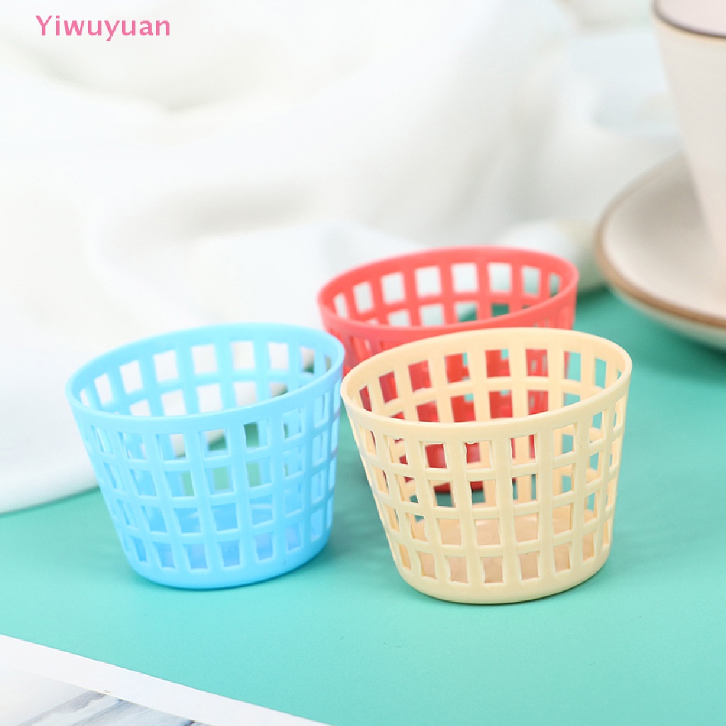 Bộ 5 Giỏ Kim Loại Mini Đựng Đồ Trang Trí Nhà Búp Bê 1 / 12 Mới