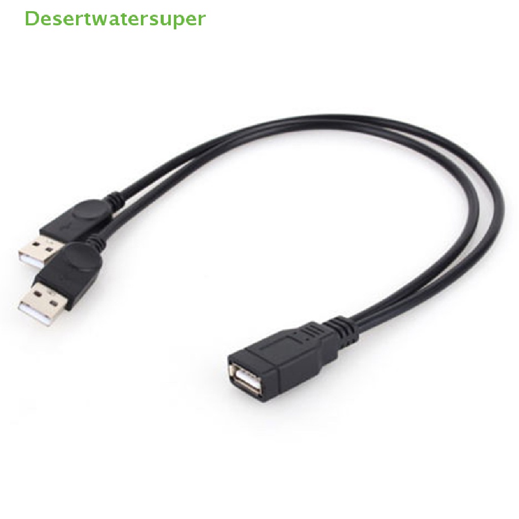 Dây Cáp Sạc Truyền Dữ Liệu USB 2.0 1 Female Sang 2 Male Y-Splitter