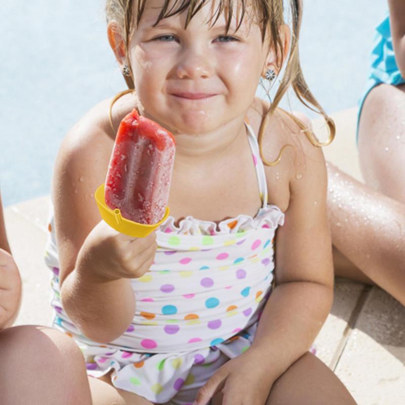 Giá Đỡ Kem Que Chống Nhỏ Giọt Không Cần Đóng Băng Kèm Ống Hút Cho Trẻ Em