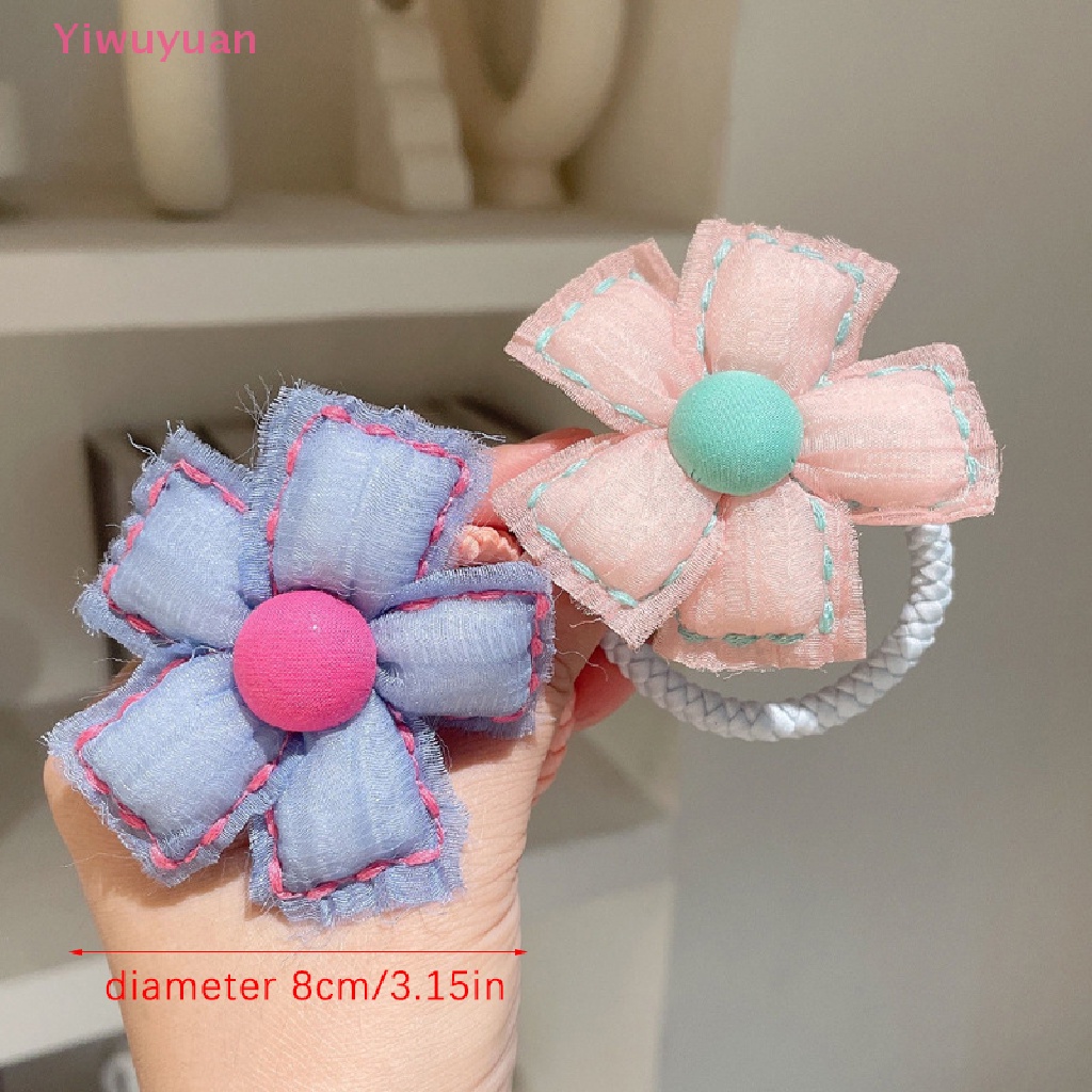 Dây Buộc Tóc Co Giãn Hình Hoa Thời Trang Cho Nữ