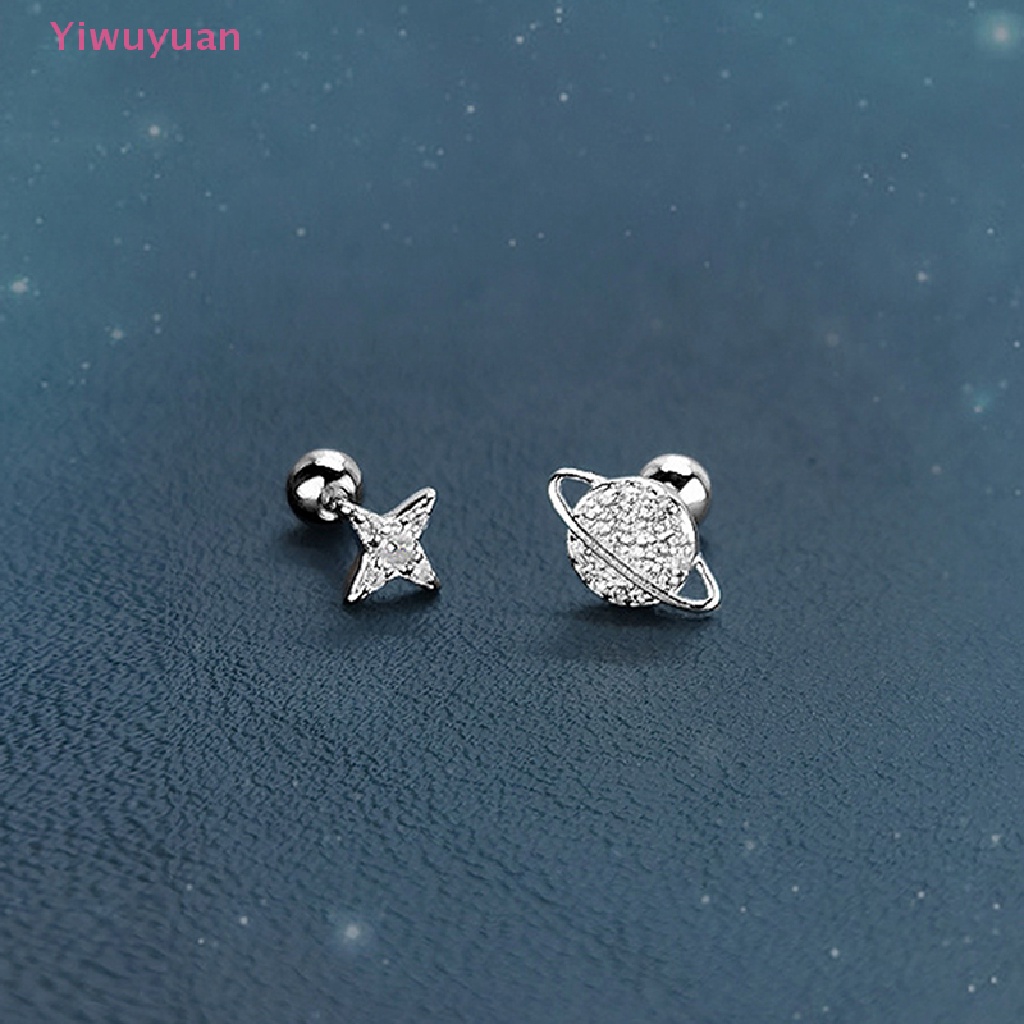 1 Đôi Khuyên Tai Nữ Đính Đá Zircon Hình Ngôi Sao Thời Trang Mới