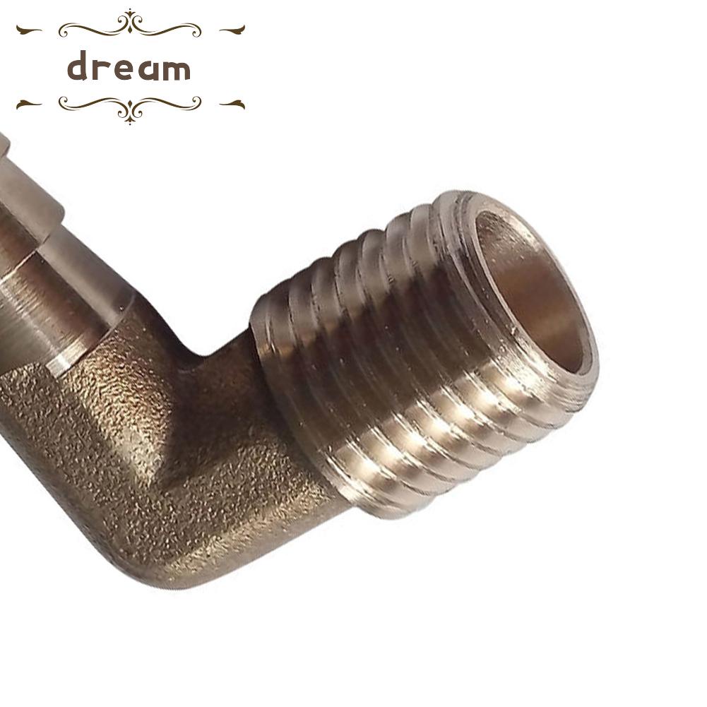 【DREAMLIFE】Elbow Water Pipe 1/4" NPT 5/16" ID 5pcs 90 Degree Brass Pagoda Elbow