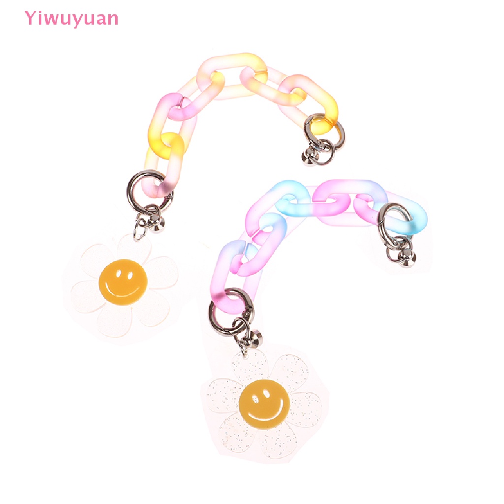 Móc Khóa Xe Hơi Hình Hoa Hướng Dương Mặt Cười Dễ Thương Mới