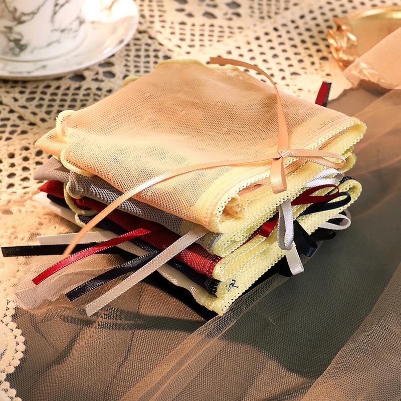 Quần Lót Tam Giác Phối Ren Lưới Siêu Mỏng Trong Suốt Thời Trang Mùa Hè Quyến Rũ Cho Nữ