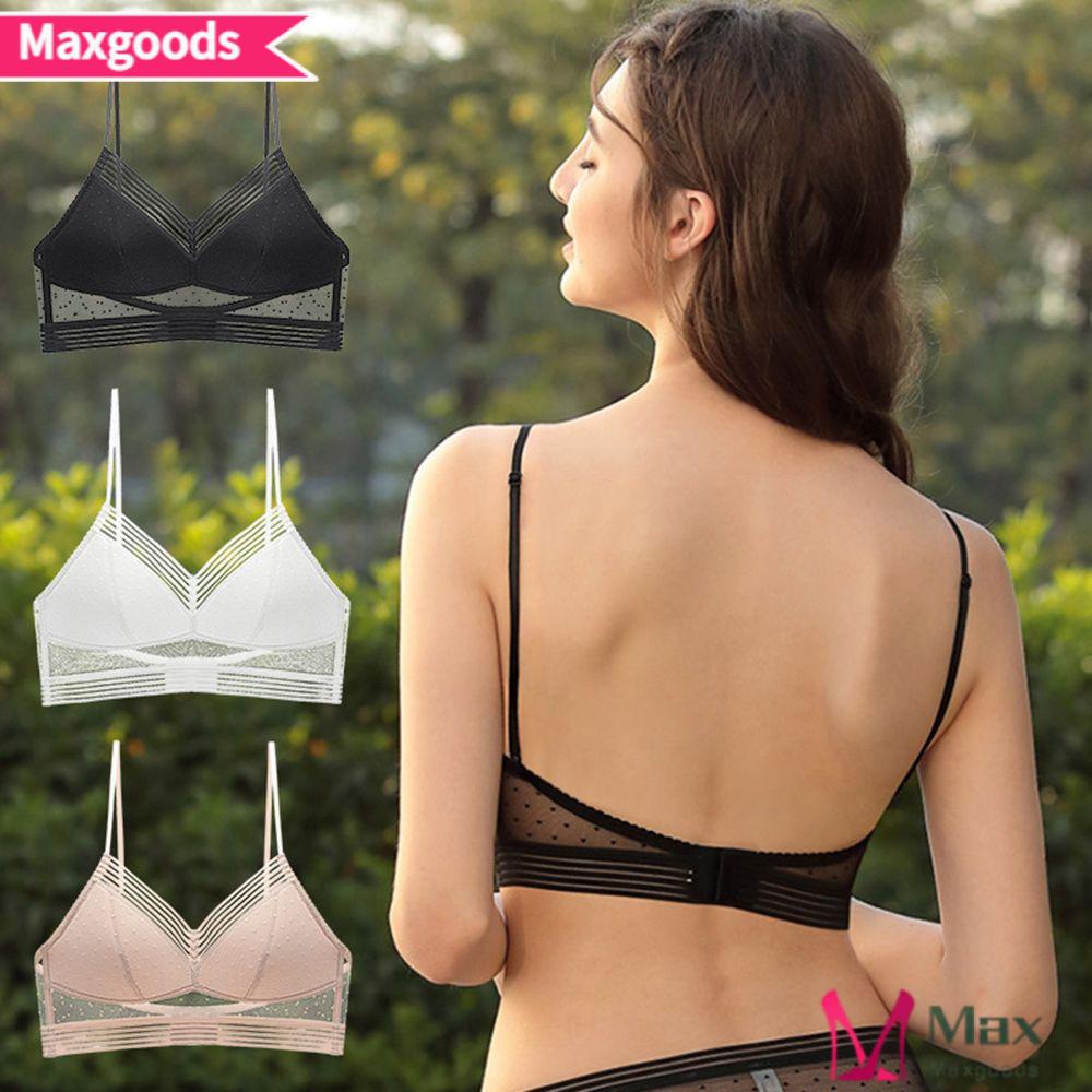 Áo Ngực Lưới Phối Ren Hình Tam Giác Lưng Thấp Quyến Rũ