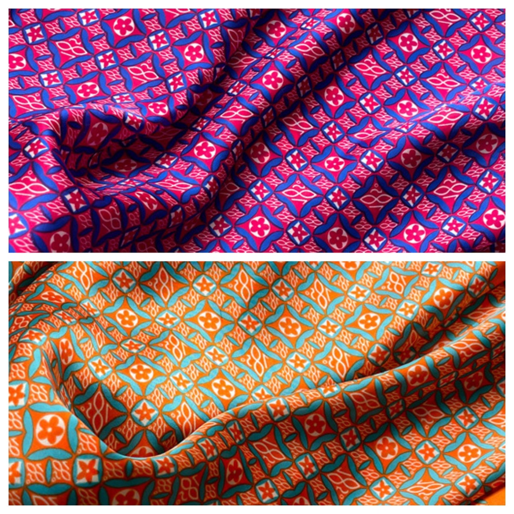 Khăn Choàng Cổ Vuông 70x 70cm In Họa Tiết Hoa / Hình Học Bằng Lụa Thời Trang Cho Nữ