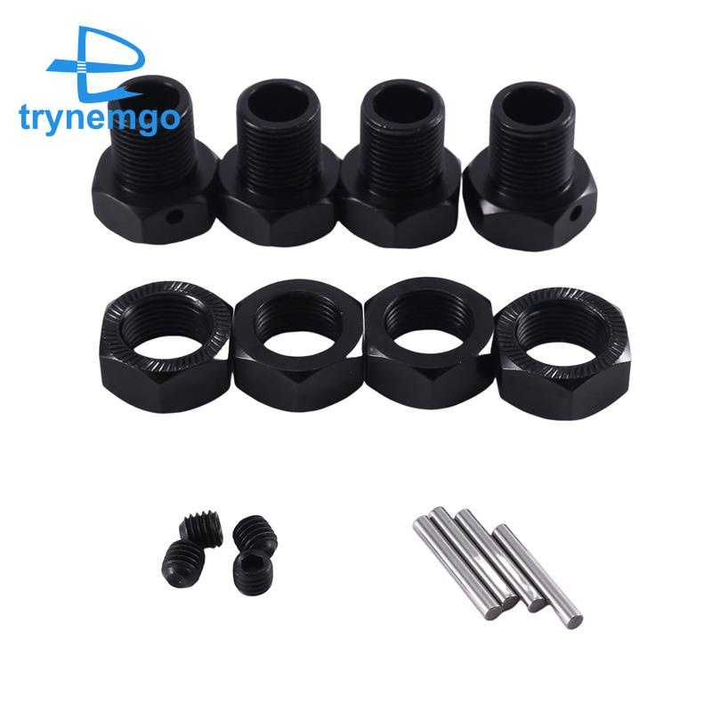 Bộ 4 Bánh Xe Nối Dài Bằng Kim Loại Màu Xanh Dương Cho Arrma Kraton Outcast 1 / 10