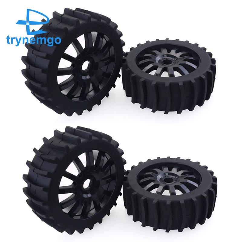 Bộ 4 Bánh Xe 120Mm Đi Trên Tuyết 17Mm Cho Xe Điều Khiển Từ Xa Arrma Traxxas Redcat HPI HSP Baja 1 / 8