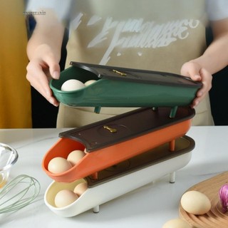 【GRCEKRIN】Egg Rack Family Food Storage Containers Kitchen Organization Egg Storage Box