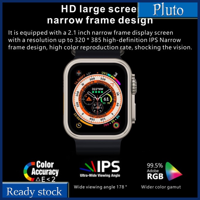 Đồng Hồ Thông Minh Mx8 Bluetooth 5.0 Màn Hình Lớn 2.02-inch Chống Thấm Nước