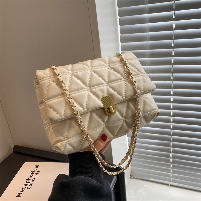 Túi Đeo Chéo Mini Thêu Họa Tiết Kim Cương Phong Cách Hàn Quốc Cổ Điển Thời Trang 2023 Cho Nữ