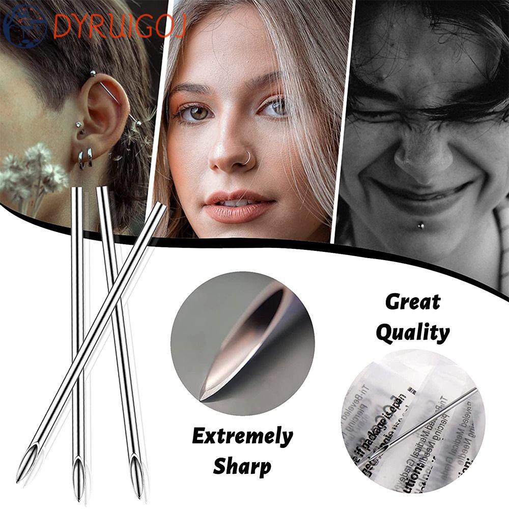 Dụng Cụ Xỏ Khuyên Bằng Thép Không Gỉ Khử Trùng Cho Cơ Thể DYRUIDOJ