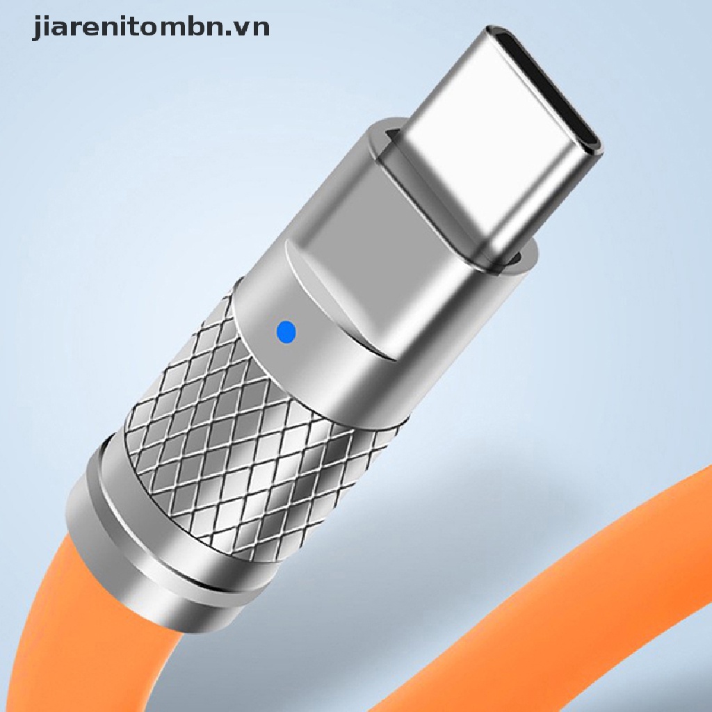 Dây Cáp Sạc Nhanh USB Type C 120W Bằng Silicon Cho Xiaomi Huawei Samsung