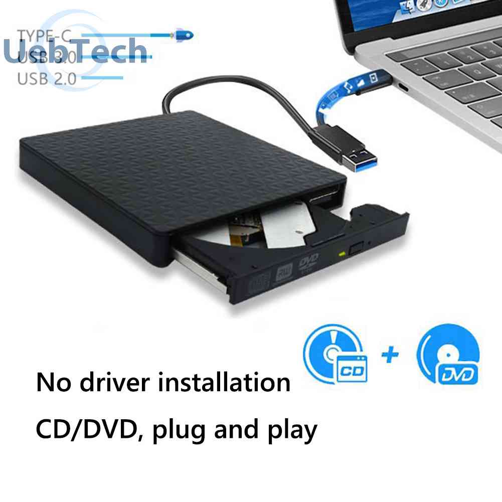 Ổ Đĩa Quang Ngoài 12.7mm USB Type-C DVD / CD-ROM Cho Laptop PC