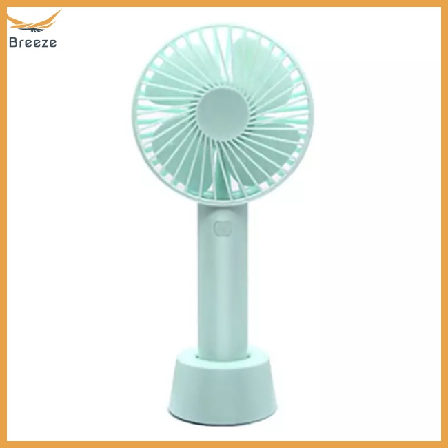 Quạt Làm Mát Mini Cầm Tay 3 Tốc Độ Tùy Chỉnh Kèm Sạc Usb Tiện Dụng Chất Lượng Cao