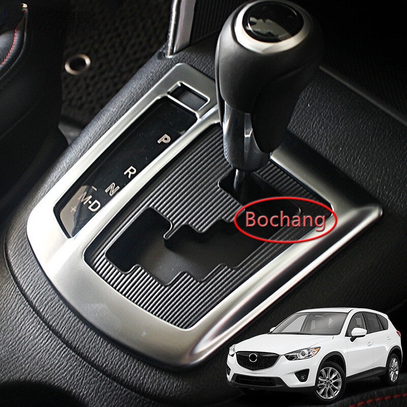 Khung Trang Trí Bảng Điều Khiển Cần Gạt Số Màu Chrome Cho Mazda CX-5 CX5 KE 2012 2013 2014