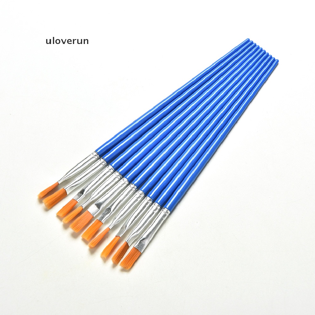 Set 10 Cọ Vẽ Màu Nước Bằng Nylon Dành Cho Trẻ Em