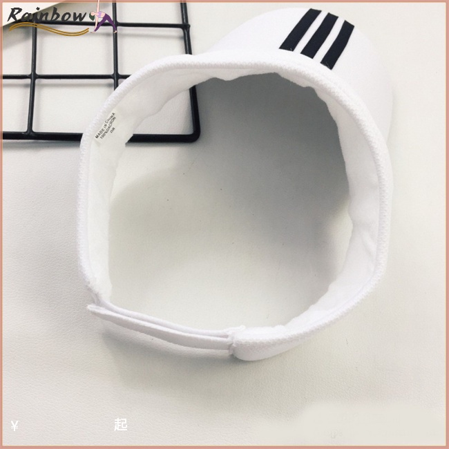 Mũ Lưỡi Trai Nửa Đầu Chống Nắng Họa Tiết Kẻ Sọc Có Thể Điều Chỉnh