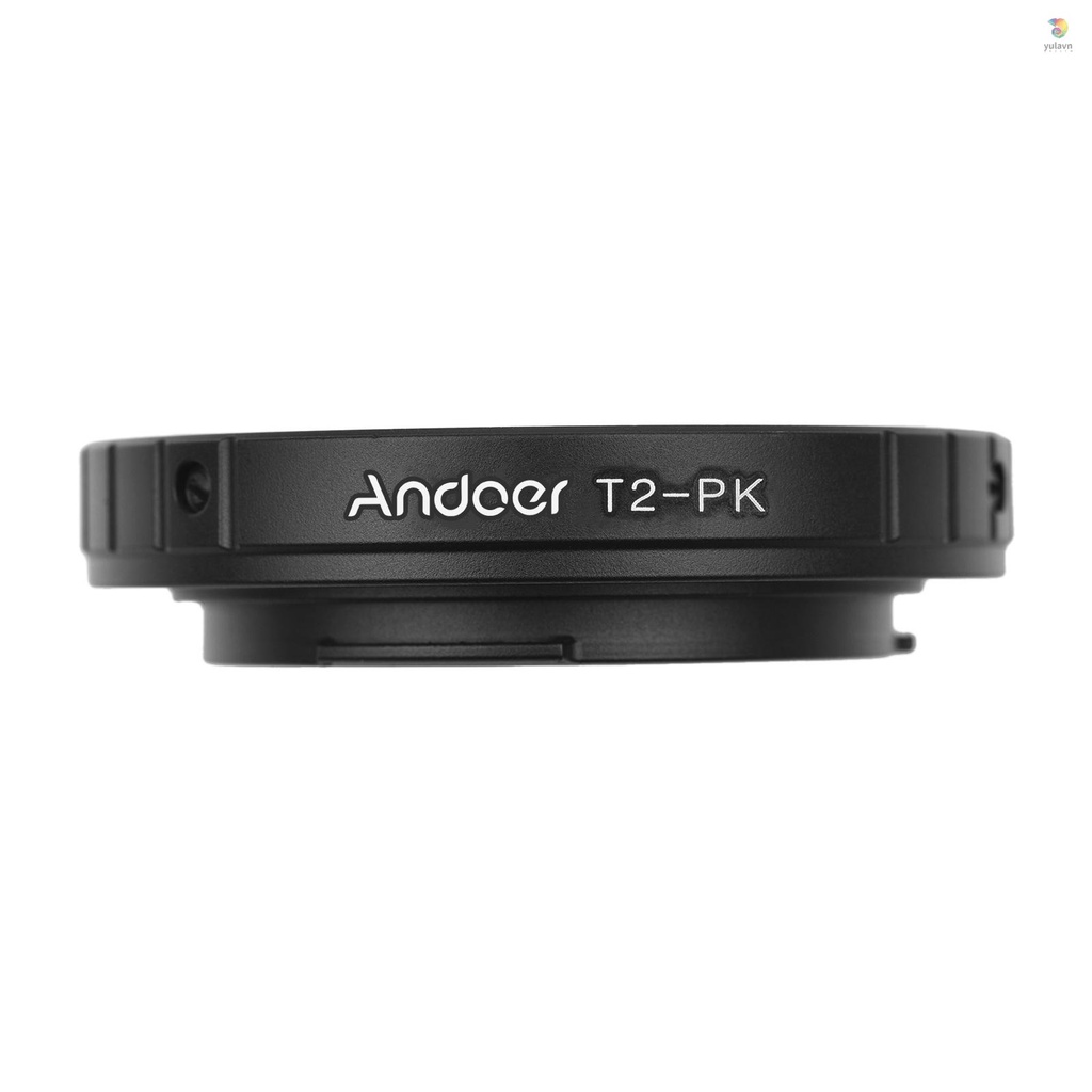 Vòng Nối Ống Kính Máy Ảnh Andoer T2-PK T / T2 Cho Pentax K-70 / K-50 / K-30 / K-500 / K-1 / K-3 / K-3 II / K-5 IIs / K-5 II / K-5 / K-5 /Máy Ảnh K-7 K-Mounts Chất Lượng Cao