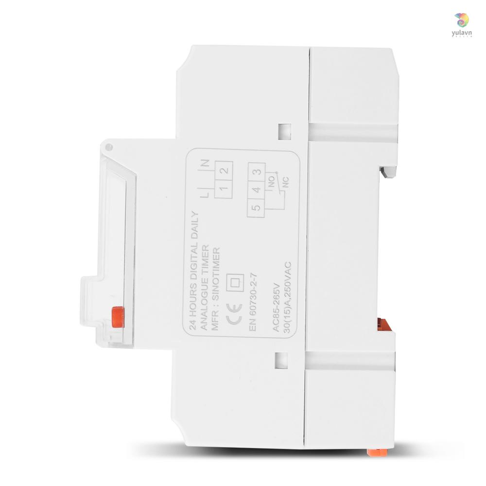 Đồng Hồ Hẹn Giờ Điện Tử Màn Hình LCD 24 Giờ 85-265V Tiện Dụng