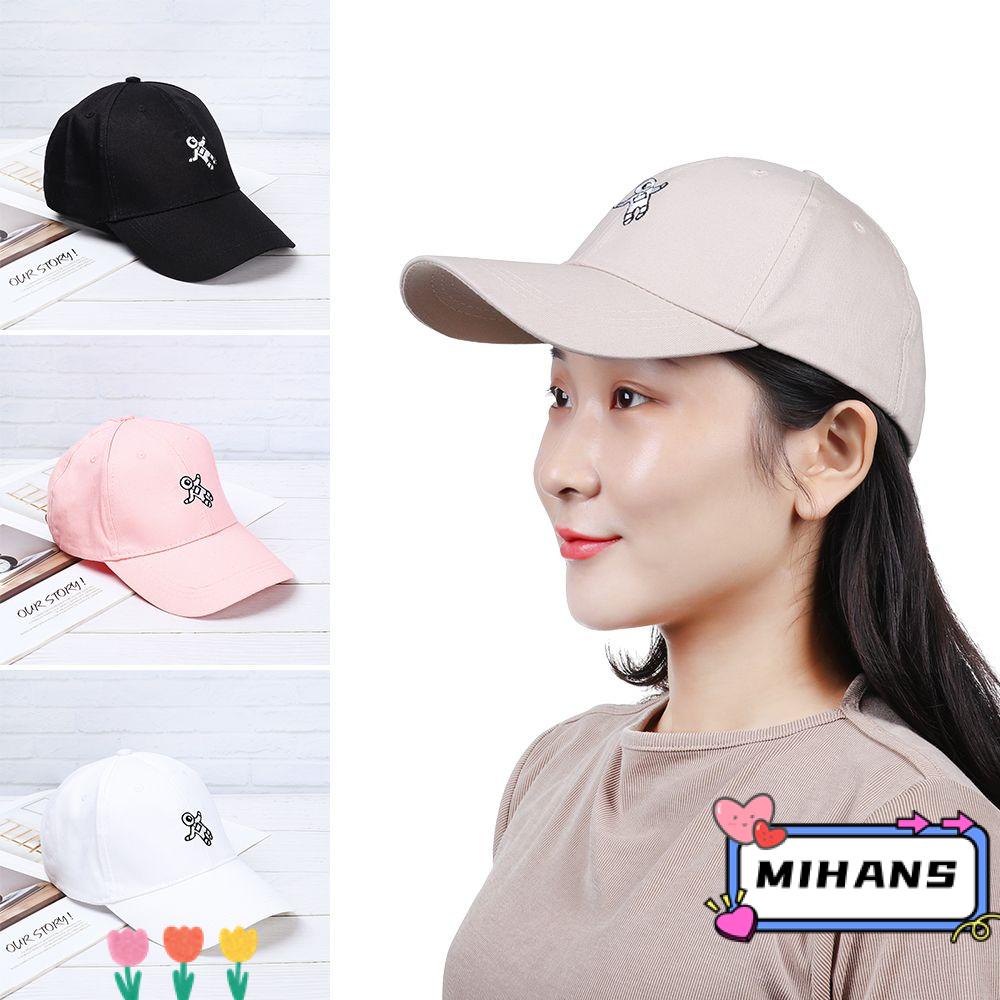 Mũ Lưỡi Trai Màu Trơn Thêu Chữ MIH Có Thể Điều Chỉnh Kích Cỡ