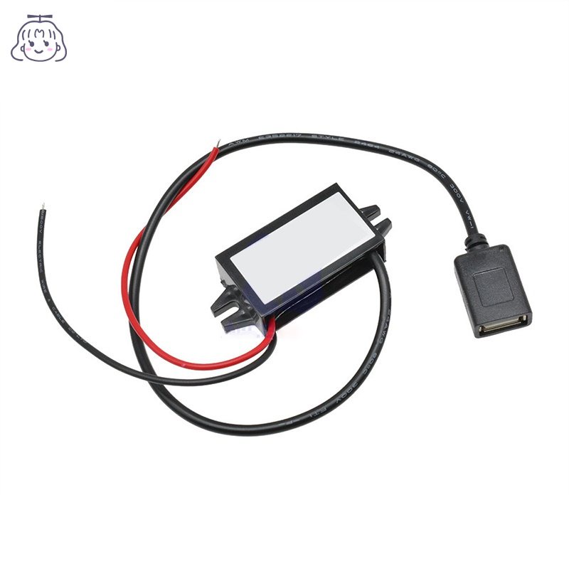 Thiết Bị Chuyển Đổi Nguồn Điện 3A Từ 12V / 24V Sang USB 5V, 3 DC-DC Chống Thấm Nước Có Màn Hình LED Hiển Thị