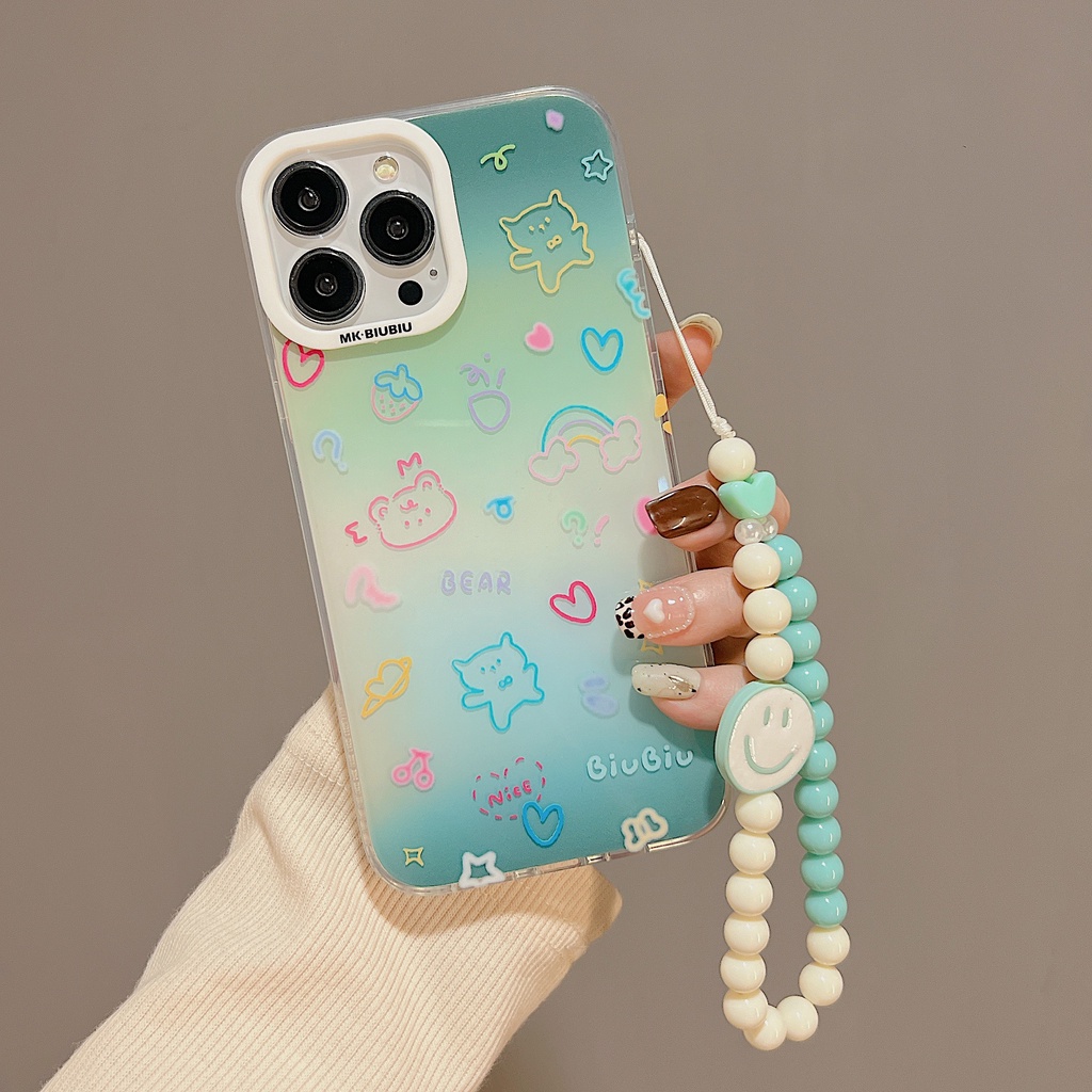 Ốp Điện Thoại TPU Dẻo Trong Suốt Họa Tiết Hoạt Hình Dễ Thương Cho iphone 14 13 11 12 Pro Max