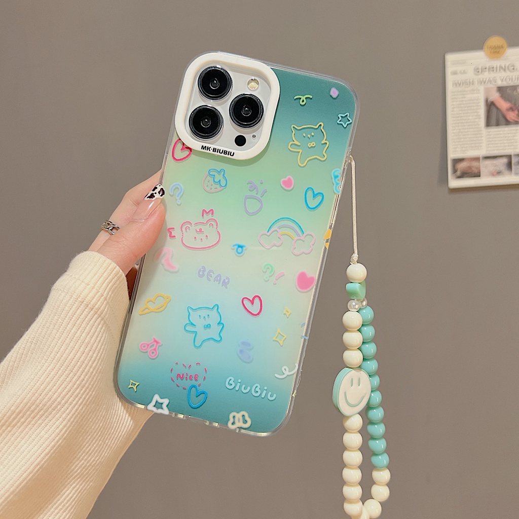 Ốp Điện Thoại TPU Dẻo Trong Suốt Họa Tiết Hoạt Hình Dễ Thương Cho iphone 14 13 11 12 Pro Max