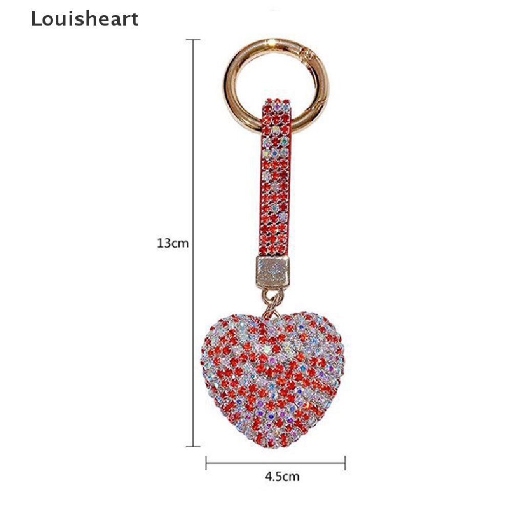 Móc Khóa Hình Trái Tim Đính Đá Louisheart TFG