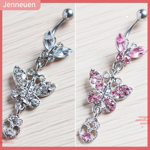 Khuyên Rốn Hình Bướm Đính Đá Thời Trang Cho Nữ