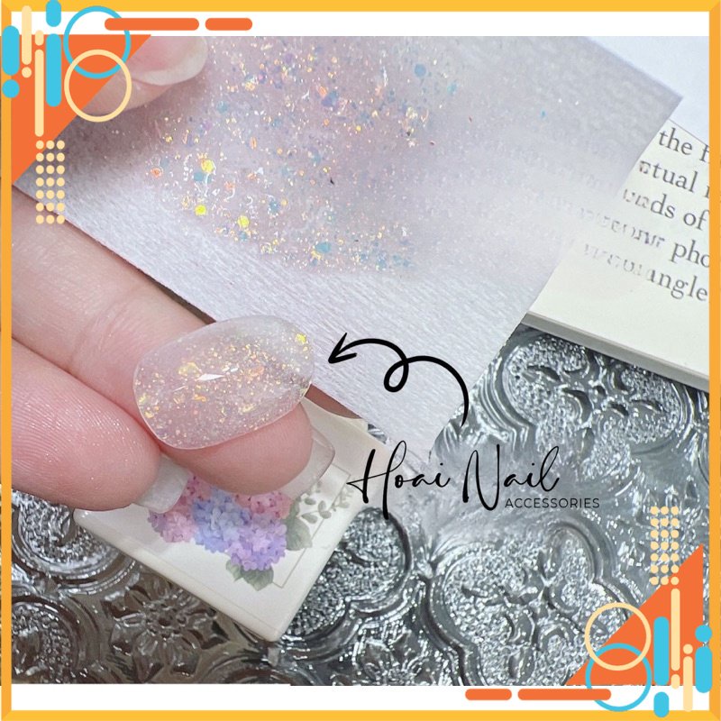 Sơn gel thạch hạt nhũ vàng - Shop Hoài Nail