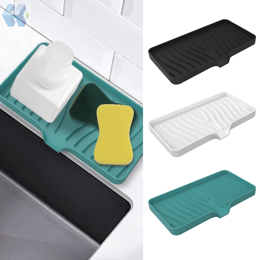 Tấm Silicone Gắn Vòi Nước Bồn Rửa Chén Chống Văng Nước Tiện Dụng