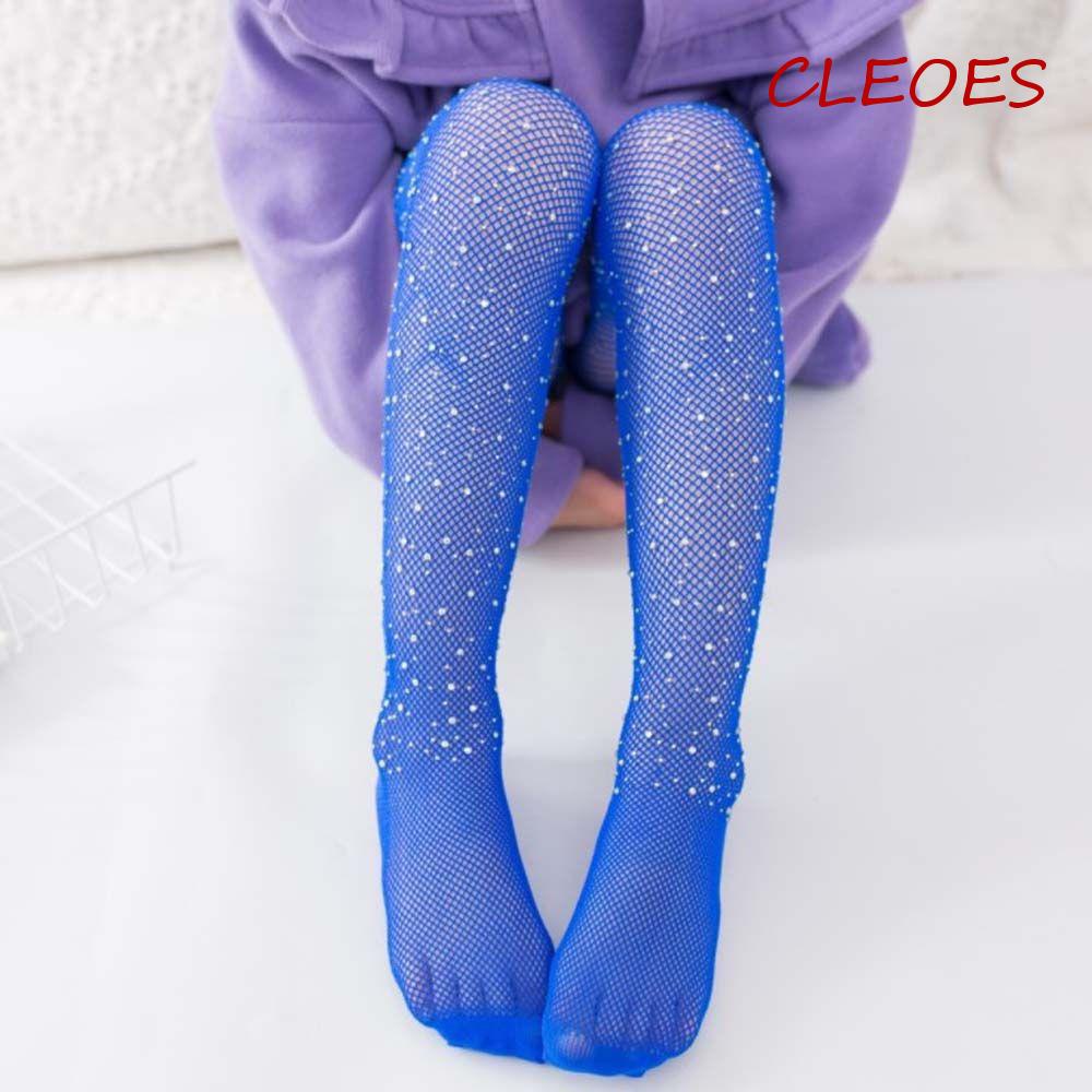 Quần Tất Lưới Nylon Co Giãn Đính Kim Sa Thời Trang Cho Bé Gái|Vớ Cotton DàI Cho Bé