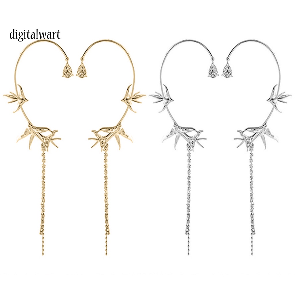 Kỹ Thuật Số| 1 Đôi Bông Tai Tua Rua Hình Chim Én Thời Trang Nữ