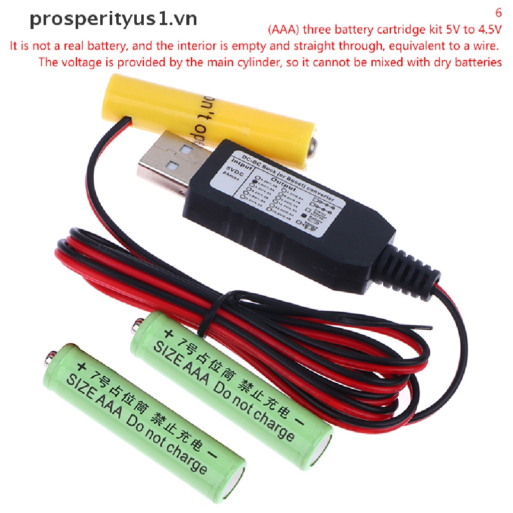 1 Dây Cáp Nguồn AA / AAA Khử Trùng Thay Thế 1-3 Cái 1.5V