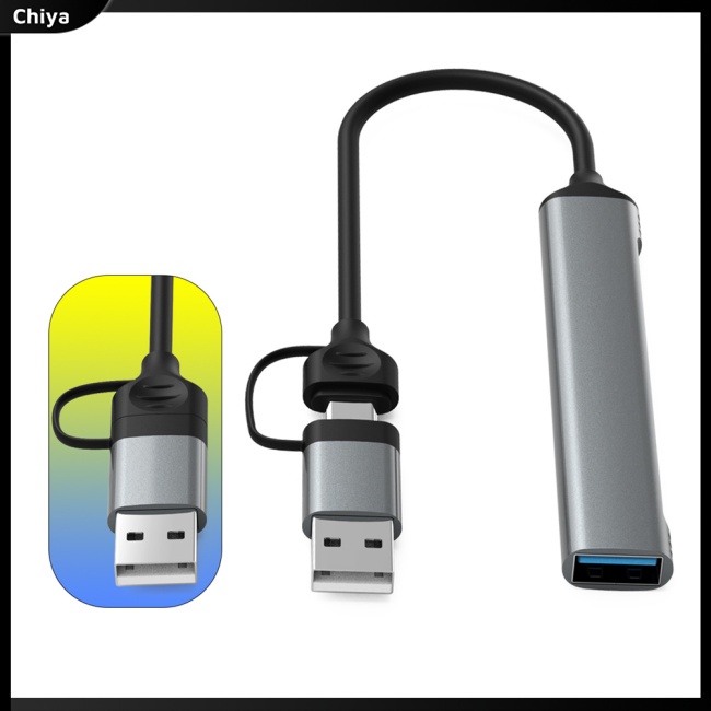 Bộ Chia Cổng Usb Type C Sang Usb3.0 4 Trong 1 Cho Notebook Laptop Điện Thoại Di Động