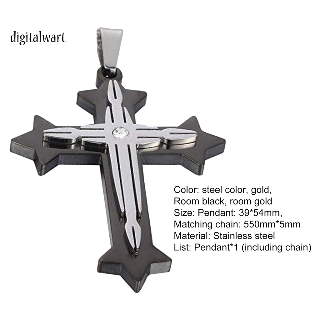 Kỹ Thuật Số| Vòng Cổ Choker Mặt Thánh Giá Màu Sắc Đơn Giản Phong Cách Cổ Điển