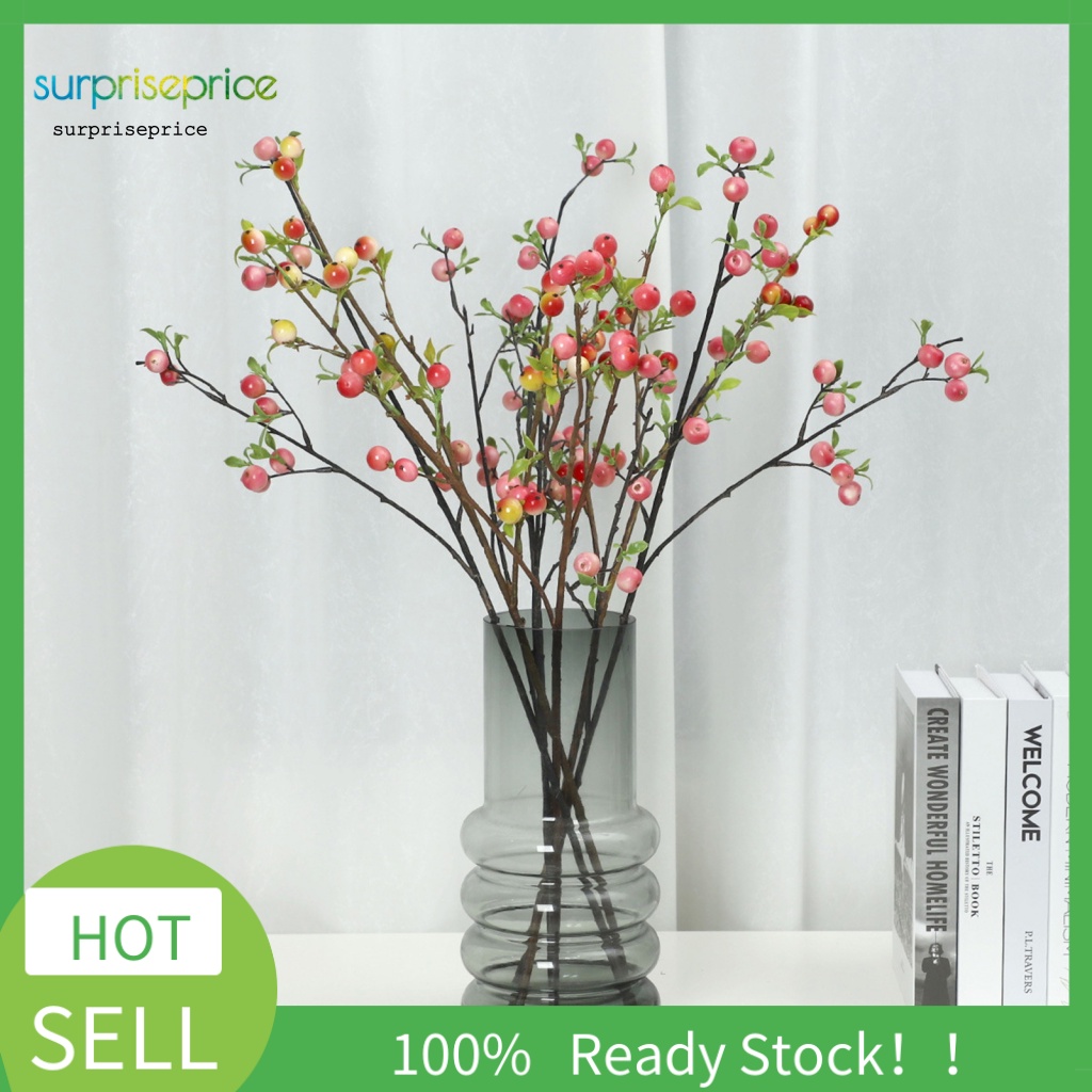Nhánh Quả Táo Nhỏ Không Phai Màu Dùng Trang Trí Nhà Cửa / Làm Đạo Cụ Chụp Ảnh