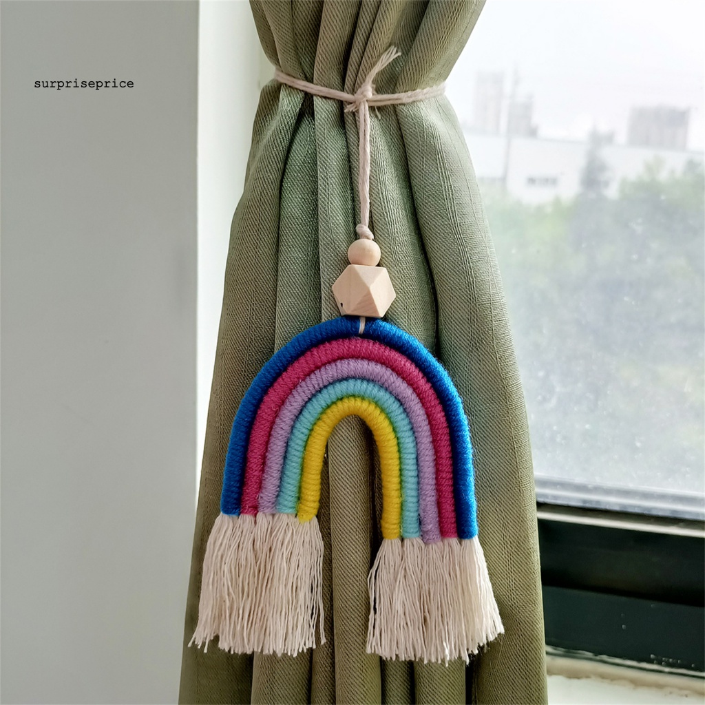 Thảm Treo Tường Trang Trí Hình Cầu Vồng Bằng Len Thân Thiện Với Môi Trường