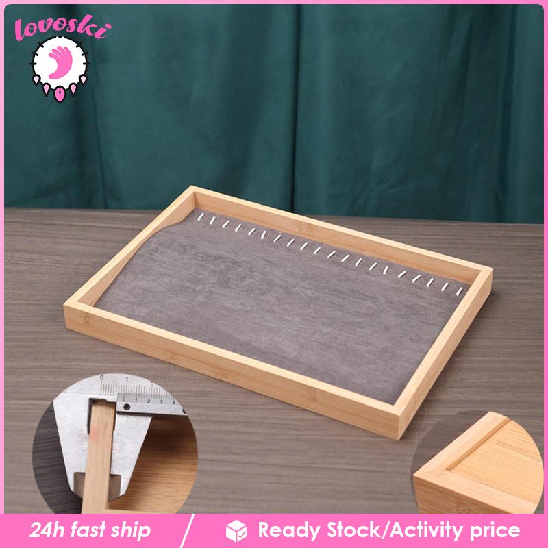 Khay Gỗ Trưng Bày Trang Sức Tiện Dụng Giá Đỡ