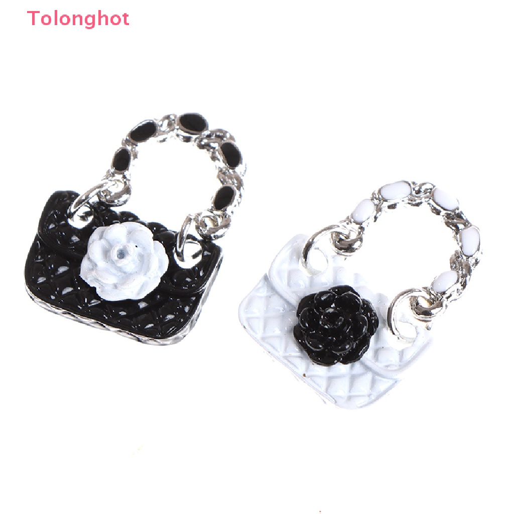 Set 2 Túi Xách Da Đeo Vai Thời Trang Cho Búp Bê 1: 6 1: 12