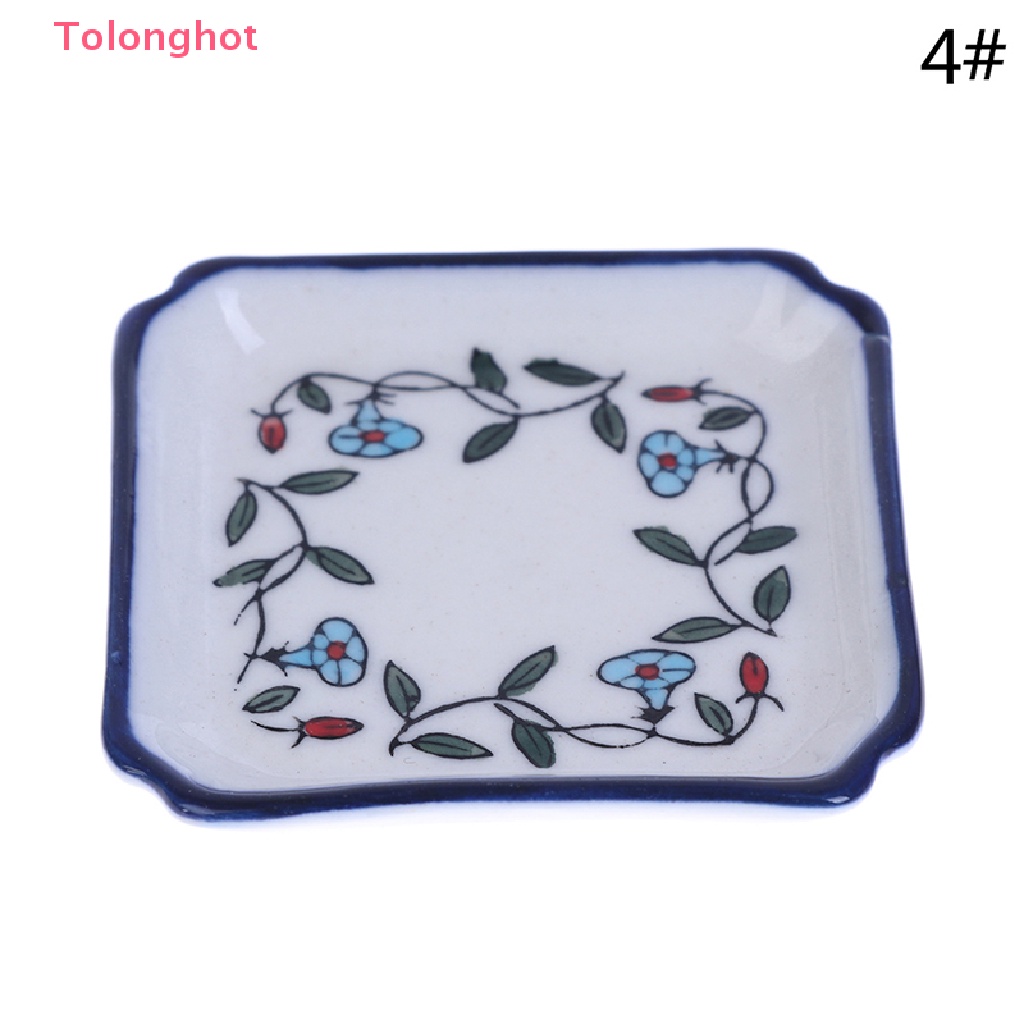 Đĩa Sứ Mini 5CM Đựng Thức Ăn Đồ Chơi Cho Nhà Búp Bê