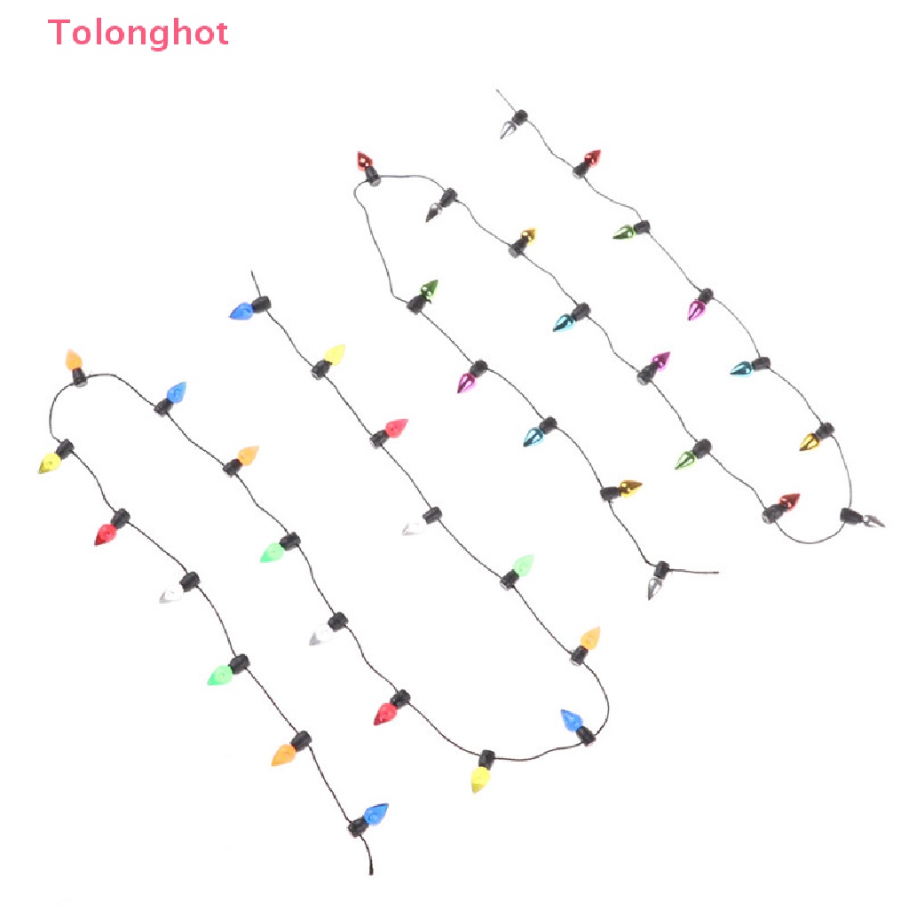 Dây Đèn Led 0.5m 1 / 12 Bằng Nhựa Nhiều Màu Trang Trí Nhà Búp Bê