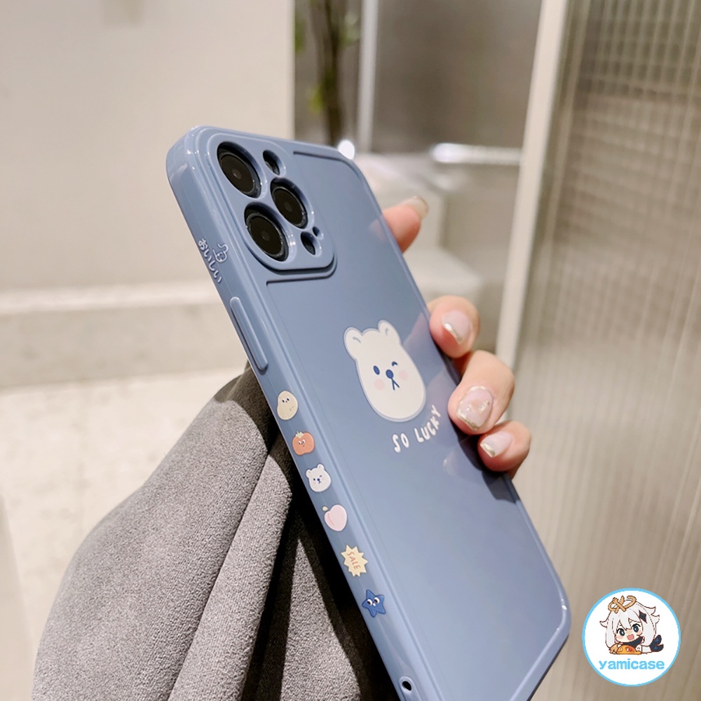 Ốp Điện Thoại Cho Iphone 11 14 Pro Max Bóng Chống Nước Màu Xanh Dương Đơn Giản Cho Iphone 7Plus 8Plus XS Max/11 Pro Max/12/12 Pro Max/13/13 Pro/13 Pro Max /14/14 Pro/14 Plus